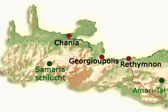Die Samaria Schlucht im Westen von Kreta ist eine der bekanntesten